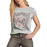 Lucky Brand Womens Lucky Brand Classic Crew Neck Tee