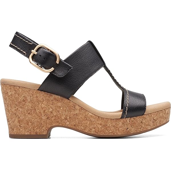 As Is Clarks Collection Leather Wedges - Emmalae Iris