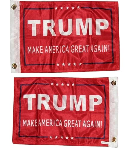 Trump America First Blue USA Overlay Flag | 3x5 FT | 100D Woven Poly-Nylon | TRADEWINDS Banner