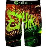 Ethika Men's Staple Boxer Brief, The Wall | Premium Stretch mens staple with Signature Design, No Ride-up,, and Breathable Cotton