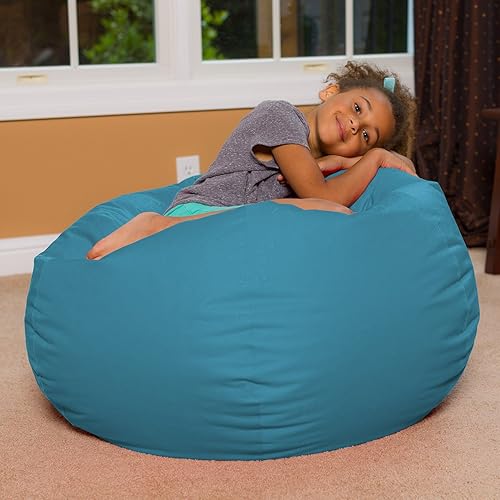 Posh Creations Bean Bag Chair for Kids, Teens, and Adults Includes  Removable and Machine Washable Cover, Heath