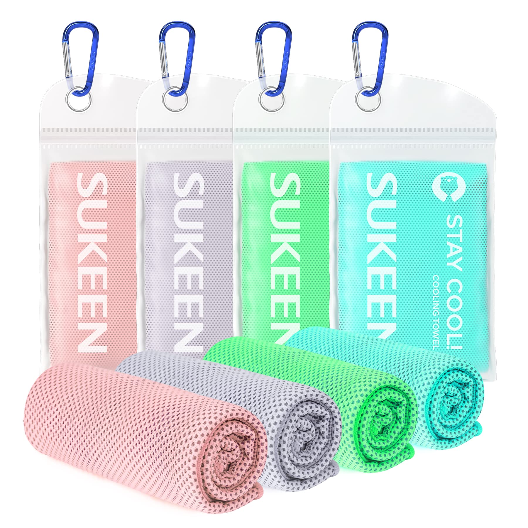 Sukeen Cooling Towel, 40"x12" Cooling Towels for Men Women, Quick Dry Ice Towel for Outdoor Work, Gym, Camping, Travel, Sweat, Yoga, Sports, Fitness