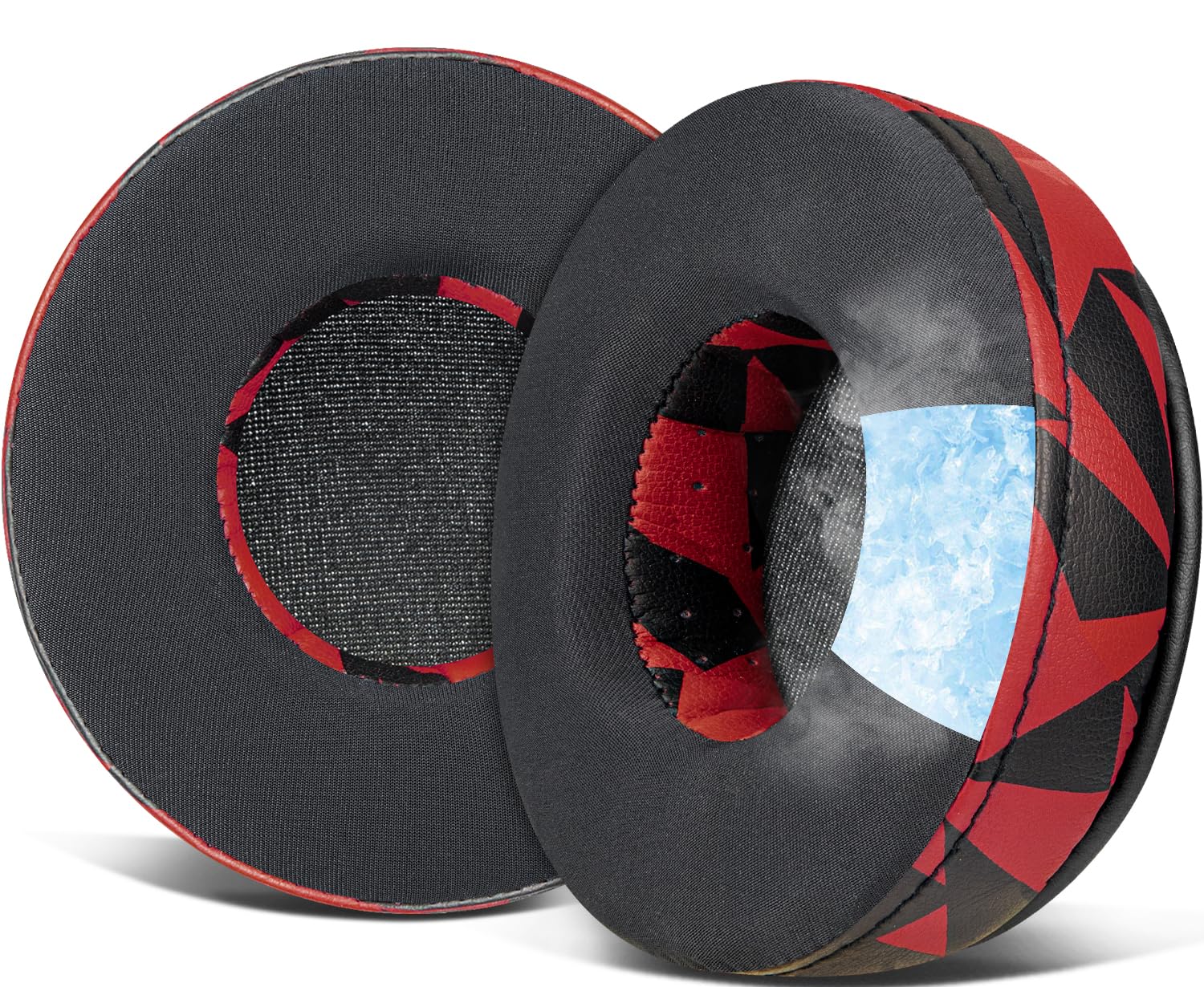 SOULWIT Cooling-Gel Earpads Replacement for Skullcandy Hesh & Hesh 2 Wireless Over-Ear Headphones, Ear Pads Cushions with Noise Isolation Foam - Red Storm — image 1
