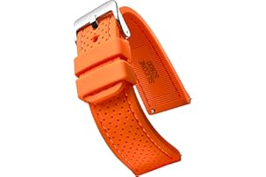 STUNNING SELECTION ALPINE Sporty Premium Soft Silicone Adjustable Watch Band - Replacement Rubber Watch Bands for Women & Men - Waterproof Quick Release Watch Straps - Compatible with Regular & Smart Watch Bands