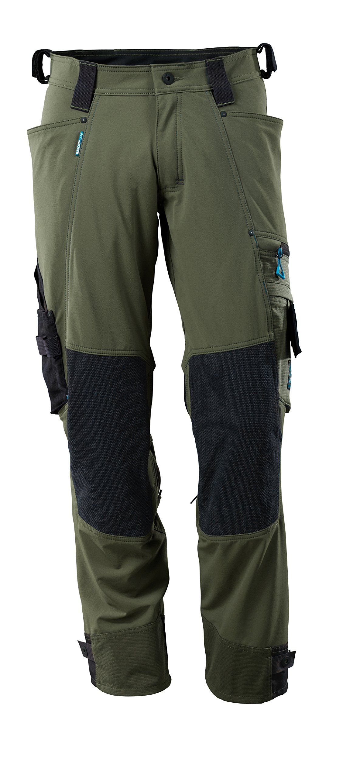Mascot 17079-311-33-76C46 Trousers with Dyneema-Stretch, Moss Green, 76C46