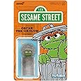 Super7 Reaction Sesame Street Oscar The Grouch - 3.75" Sesame Street Action Figure with Accessories Collectibles and Retro Toys