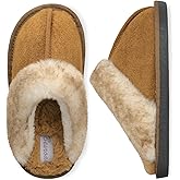 Besroad Kids Slippers Girls Boys Fuzzy House Slippers Warm Memory Foam House Shoes Soft Plush Bedroom Slippers Slides Indoor Outdoor