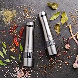 Russell Hobbs Stainless Steel Salt & Pepper Mill Set with Ceramic Grinder view 2