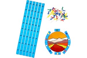 ARTIMUSES Layout Block System for Stained Glass Panels, Heat Resistant Silicone Free to Bend (6 Pack)