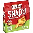 Cheez-It Snap'd Cheese Cracker Chipss, Thin Crisps, Lunch Snacks, Jalapeno Jack, 7.5oz Bag (1 Bag)