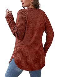 Saloogoe Long Sleeve Shirts for Women Fall Outfits