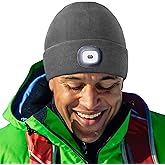 HEAD LIGHTZ® Rechargeable LED Beanie Hat – Hands-Free Lighted Cap for Running, Walking & Camping – As Seen on Oprah’s Favorite Things – Machine Washable, Unisex
