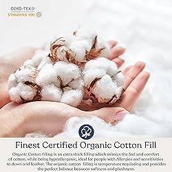 Delara Organic Cotton King Duvet Insert – White
