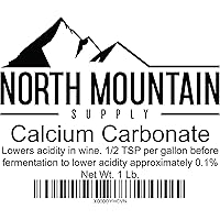 North Mountain Supply 849731091211 Supply Food Grade Calcium Carbonate 1 Pound Bag