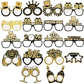 Ediactcyl 18 Pack Happy New Year’s Eve Glasses 2026: New Year’s Eve Party Supplies 2026 | Happy New Year Eyeglasses 2026, NYE Party Favors Decorations 2026