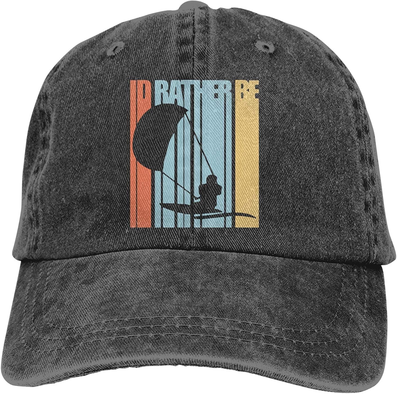 NCH UWDF Kiteboarding Sports Denim Cap Adjustable Snapback Unisex Plain Baseball Cowboy Hat