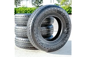 Set of 4 (FOUR) Roundrule ST Hikee Semi Steel Premium Trailer Radial Tires-ST225/75R15 225/75/15 225/75-15 117/112L Load Range E LRE 10-Ply BSW Black Side Wall