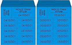Auction Tickets - 1000 Sheets - 10 Numbers per