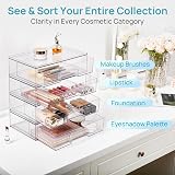 Vtopmart 2 Pack Clear Small Stackable Storage Drawers Acrylic Organizer view 3