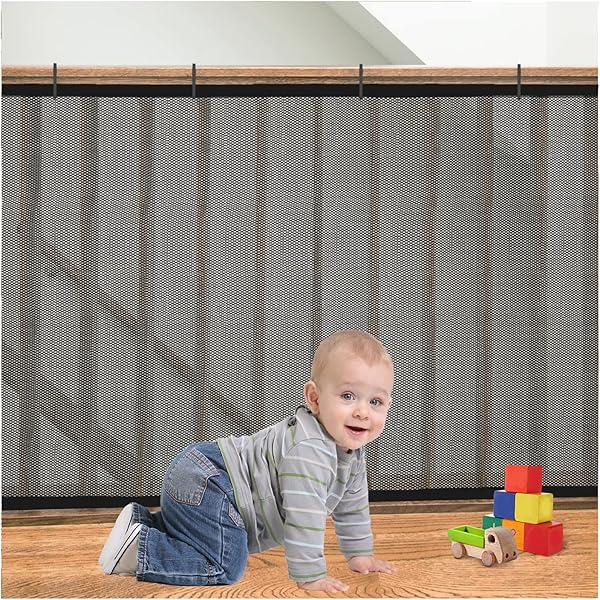 Aazon.co: Banister Guard For Baby - 10ft L X 2.5ft H, Child Safety...