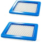 2 Packs 491588S Air Filter, Lawn Mower Air Filter, Flat OEM Air Cleaner Cartridge, Compatible with Briggs and Stratton, Toro 20332, Craftsman 3364