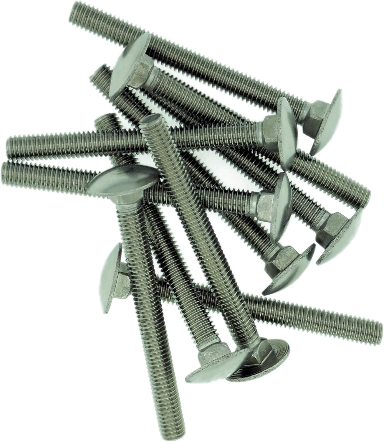 M6 (6mm x 60mm) Cup Square Carriage Bolt (Fully Threaded) - Stainless Steel (A2) (Pack of 10), M6x60 - A2 (10) - Image 4