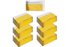 YUSHANJU High Reflective Mylar Films Sheets 6 Pack Plant Growth Garden Greenhouse Covering Foil Sheets for First Aid Blanket Growth Room Camera Reflector Simple Tent Outdoor Emergency(Gold,83x51 Inch)