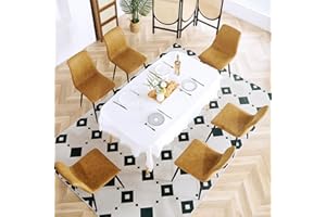 HeuGah Dining Chairs Set of 6, Modern Kitchen & Dining Room Chairs, Whiskey Brown Faux Leather Dining Room Chairs High Backrest Easy to Assemble (Whiskey Brown, Set of 6)