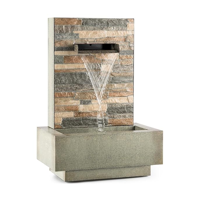 Blumfeldt Watergate • Gartenbrunnen • Springbrunnen • Zierbrunnen • Wasserspiel • Indoor und Outdoor • 1000 L/h Umlaufleistun