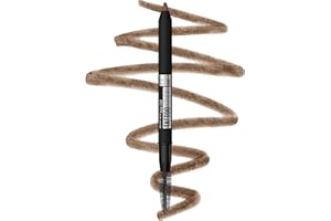 Maybelline TattooStudio Waterproof Eyebrow Pencil, Sharpenable, Longwear, Long Lasting, Pigmented Eyebrow Pencil for Defined Brows, Soft Brown, 1 Count
