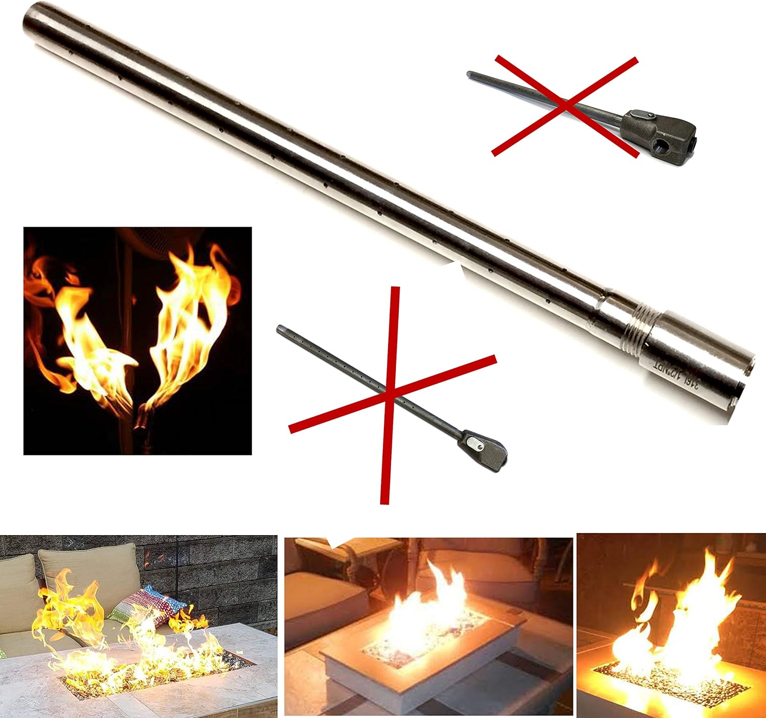 EasyFirePits Stainless Steel Lifetime Warranted Gas