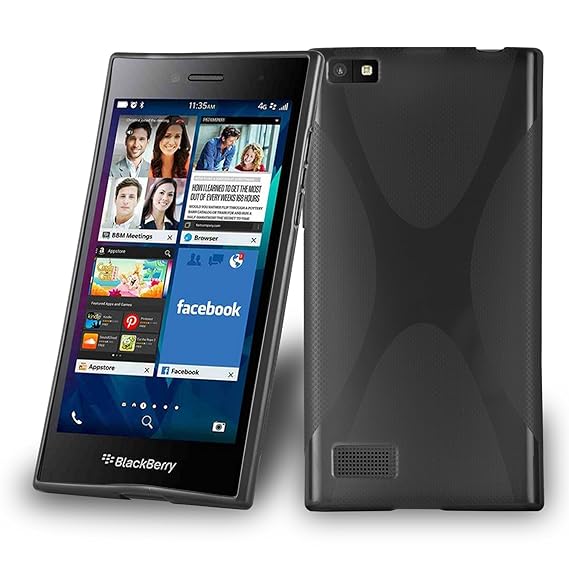Cadorabo Hülle für BlackBerry Leap/ Z20 Hülle in Handyhülle aus flexiblem TPU Silikon im X-Line Design Silikonhülle Schutzhül