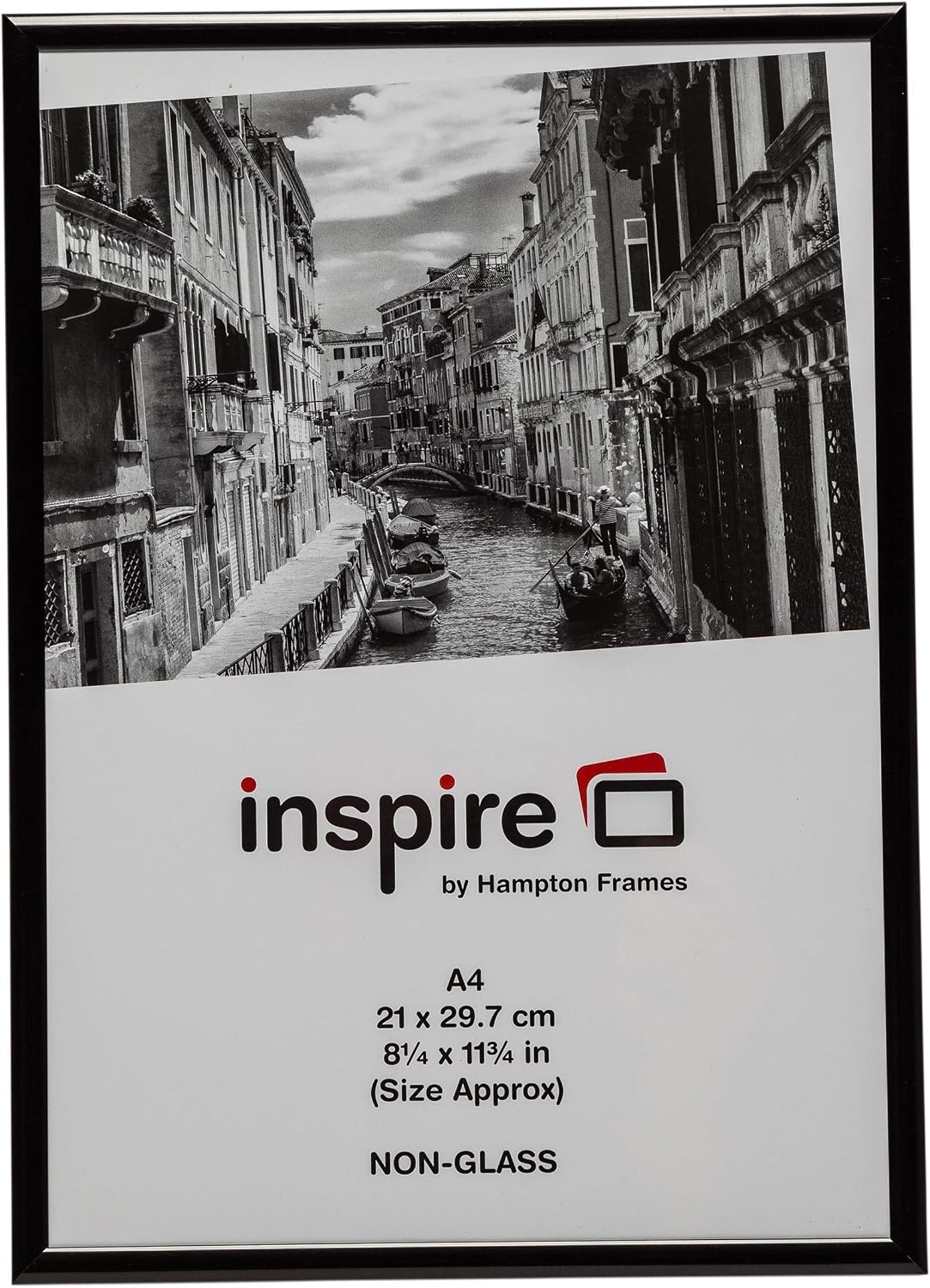 The Photo Album Company A4 Aluminium Certificate Frame, Black, A4 (21x30cm)