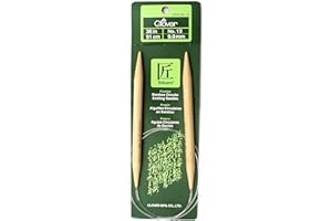 Clover Takumi Bamboo Circular 36-Inch Knitting Needles, Size 13