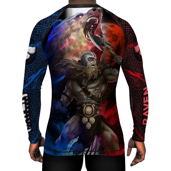 Rash Guard MMA JJ Corbeau Fightwear Homme Cybernetic - Noir - Neuf Avec Étiquettes