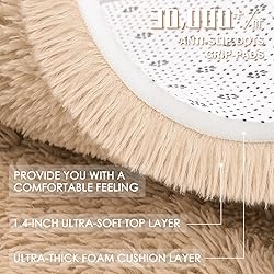 OLANLY Area Rugs for Living Room Bedroom, Machine