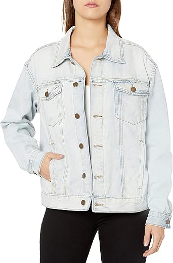 denim and fleece jacket women's