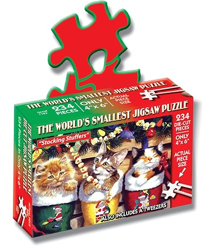 Amazon.com: TDC Games World's Smallest Holiday Jigsaw Puzzle, Yule