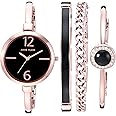 Anne Klein Women's Bangle Watch and Premium Crystal Accented Bracelet Set