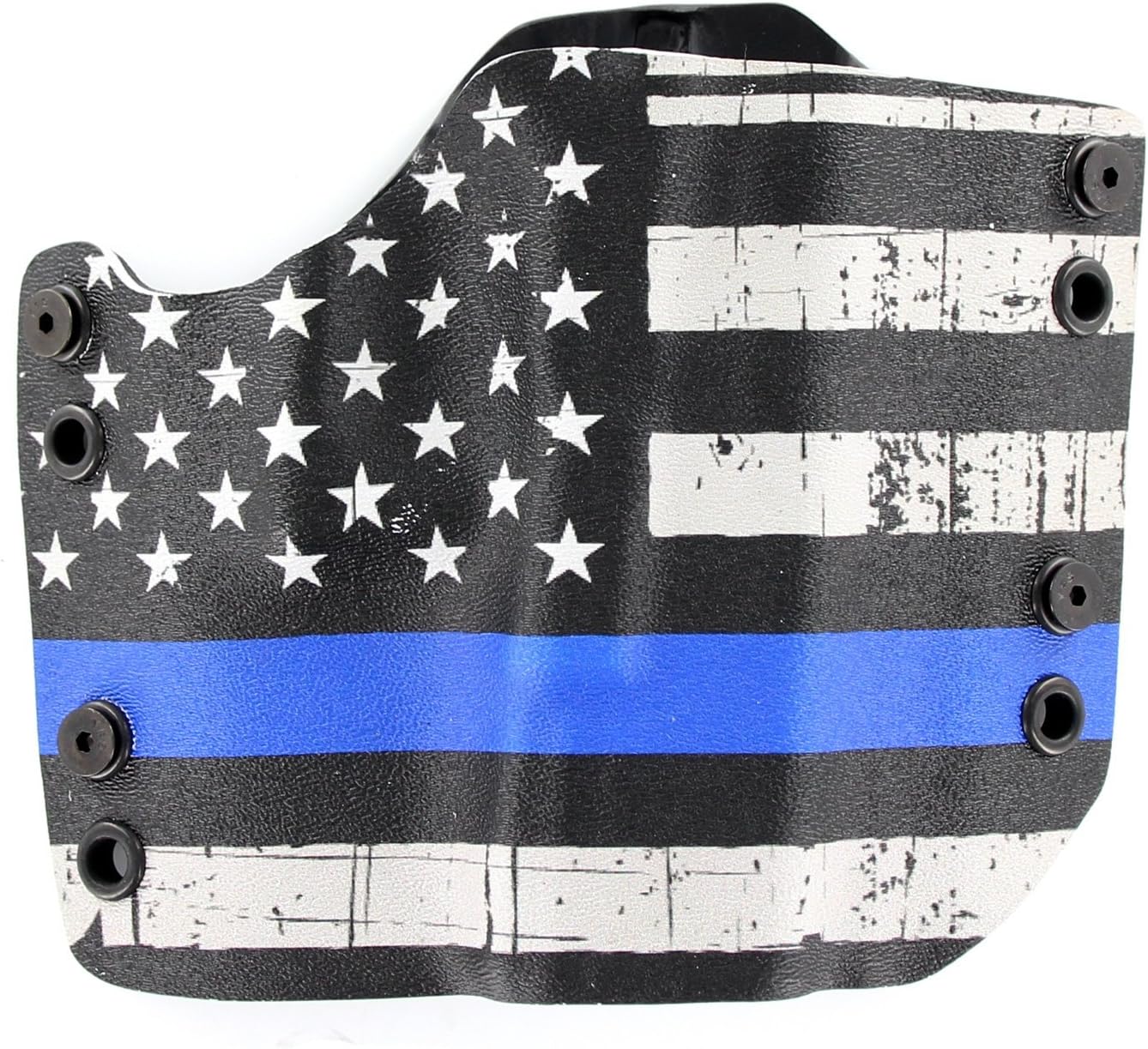 R&R Holsters: OWB Kydex Holster - USA Grunge Blue Line