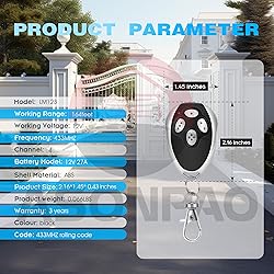 2 for LM123/2LM123 Premium Gate Opener Remote