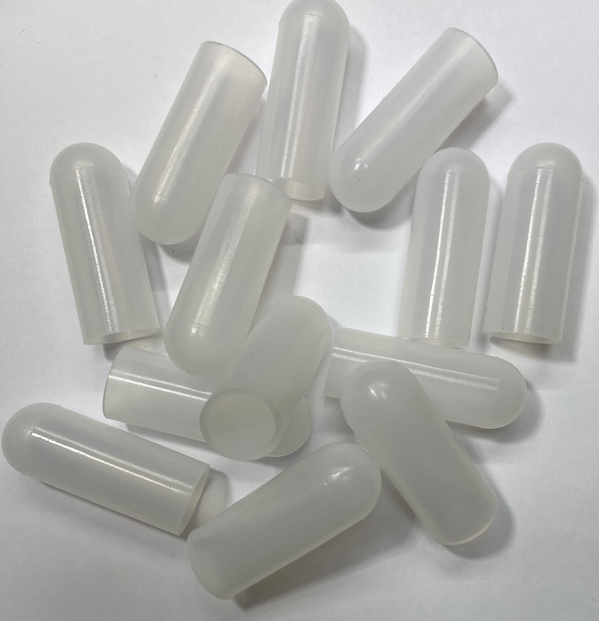 dexierp Protection Force Round Cap For 9/16" 14mm OD X1.5"(38.1mm) Length (Pack of 50) Pipe Post Tube End Cover 9/16-12 UNC 9/16-18 UNF M14 Screw Thread Protectors Elastic Rubber