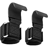Leikefitness Weight Lifting Hooks for Men & Women (Pair) - 8mm Thick Wrist Padding - Lifting Grips for Powerlifting, Shrugs, Rows, Deadlifts - Pull-Up Hooks & Straps for Weightlifting & Gym Workouts