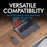 LaCie 2TB Portable External Hard Drive Space Grey Rescue Data Recovery Included view 5