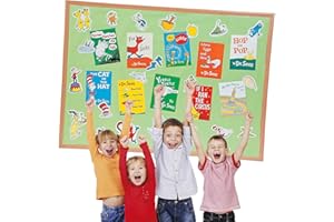 FUN EXPRESS Dr. Seuss Favorite Books Mini Bulletin Board Set - 33 Pieces - Classroom Decor
