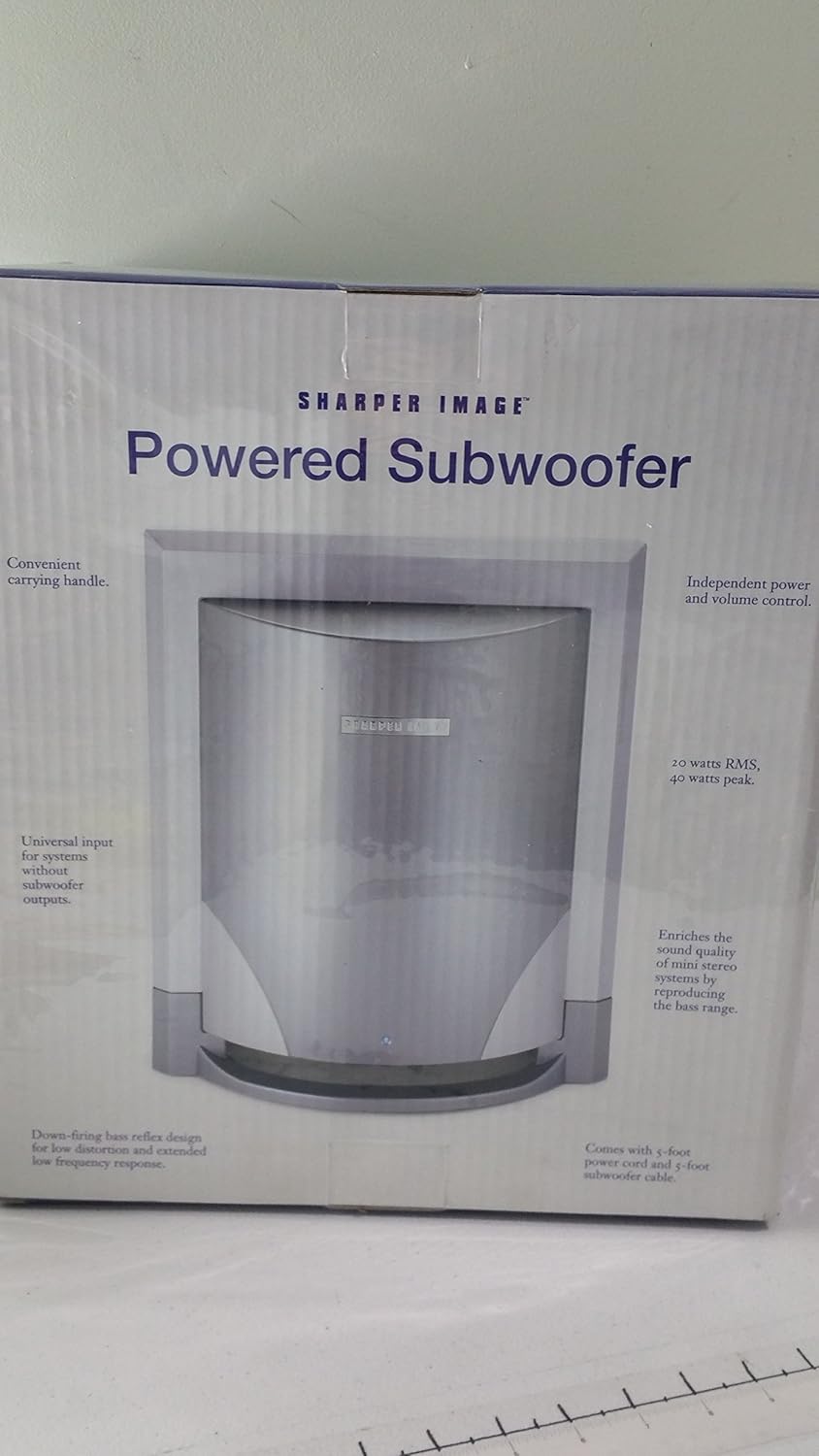 sharper image powered subwoofer