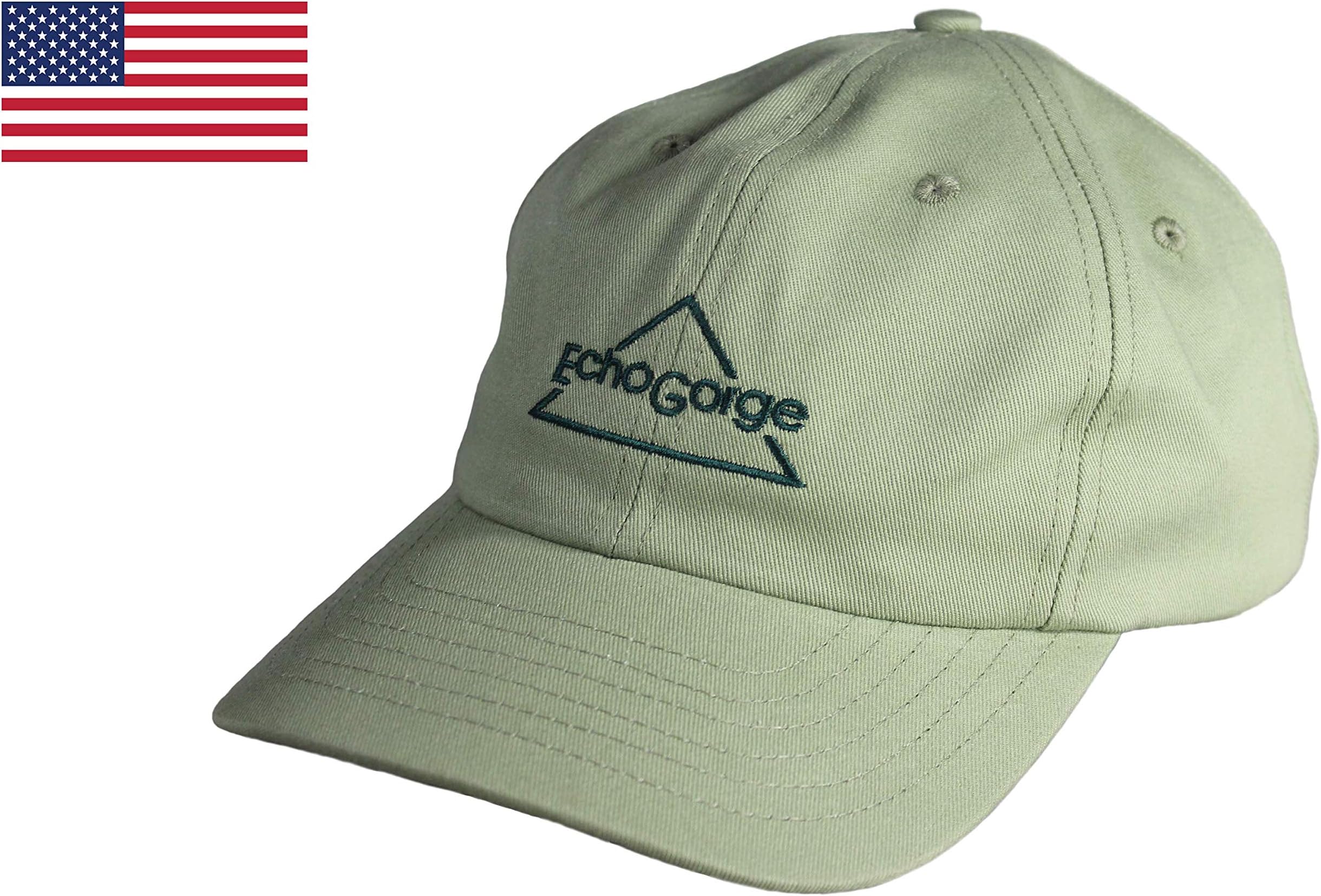 EchoGorge Unisex Twill Ball Cap. Made in The USA