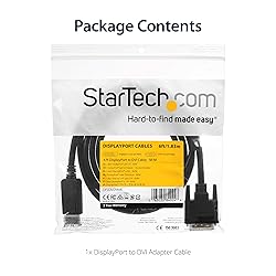 StarTech.com 6ft (1.8m) DisplayPort to DVI