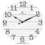 Lafocuse 12 Inch Wooden Farmhouse White Wall