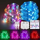 Ooklee Colour Changing Fairy Lights LED String 50 LED 16.4ft Remote USB/Battery
